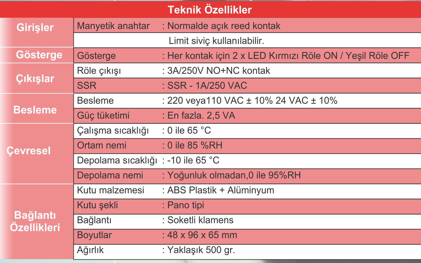 LK Serisi Seviye Kontrol Rölesi